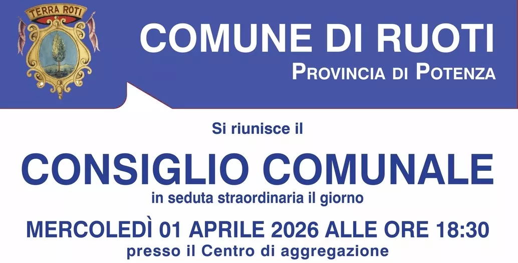 Convocazione del Consiglio Comunale